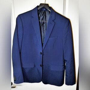 H&M Navy Blue Skinny Fit Suit